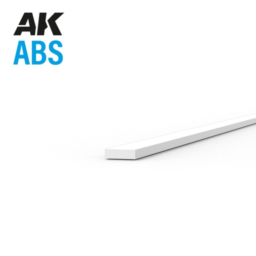 [AK6702] Strips 0.25 x 1.00 x 350mm - ABS Strip