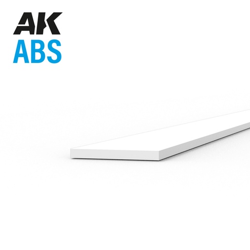 [AK6704] Strips 0.25 x 3.00 x 350mm - ABS Strip