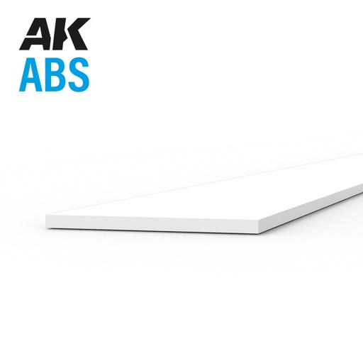 [AK6706] Strips 0.25 x 5.00 x 350mm - ABS Strip