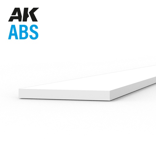 [AK6712] Strips 0.50 x 5.00 x 350mm - ABS Strip