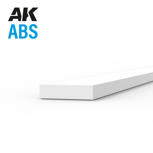 [AK6716] Strips 0.75 x 3.00 x 350mm - ABS Strip