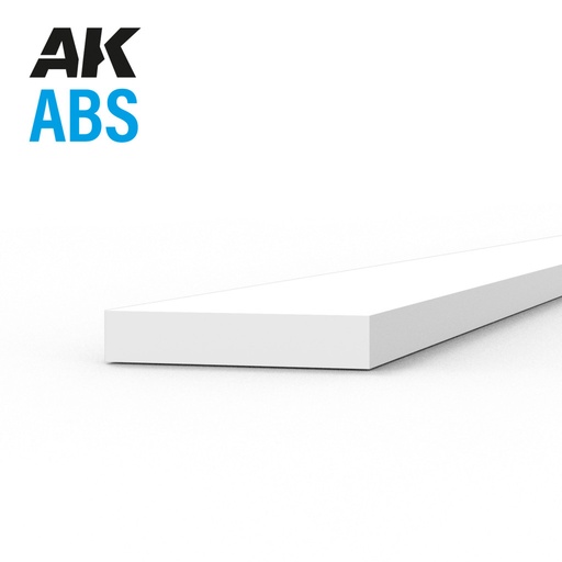 [AK6717] Strips 0.75 x 4.00 x 350mm - ABS Strip