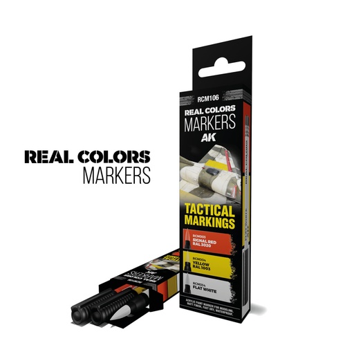 [RCM106] TACTICAL MARKINGS - SET 3 REAL COLORS MARKERS
