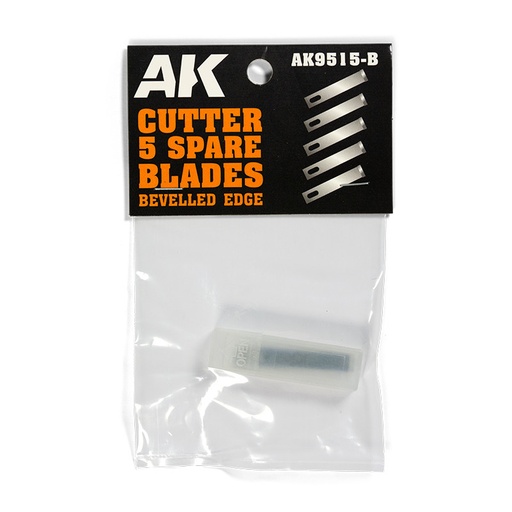 [AK9515-B] Tools - BEVELLED EDGE (5 SPARE BLADES) Replacement