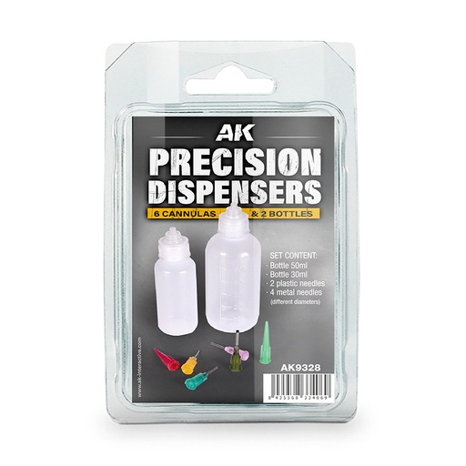 [AK9328] Tools - PRECISION DISPENSERS (6cannulas & 2 bottles)