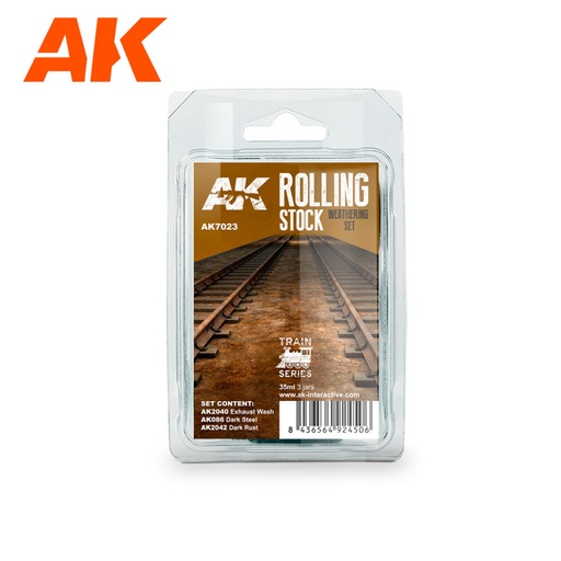 [AK7023] Trains Weathering ships Sets - ROLLING STOCK WEATHERING SET TRAIN SERIES