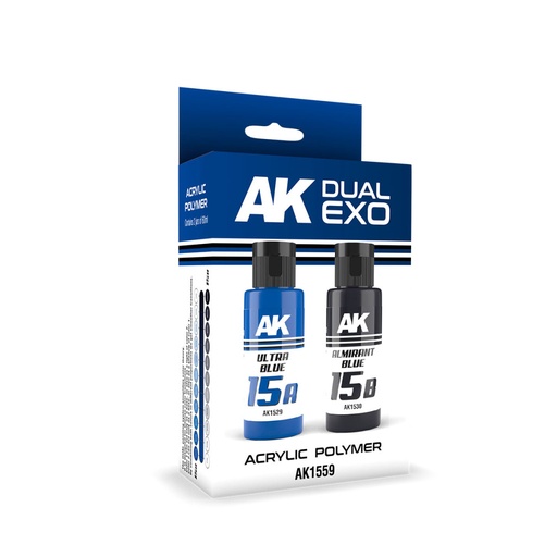 [AK1559] Ultra Blue & Almirant Blue Dual Exo Set