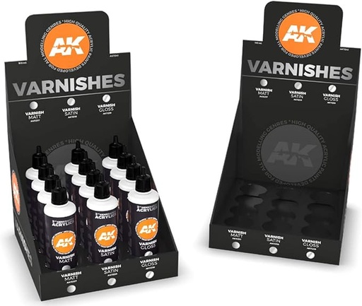 [AK11243] Varnish - VARNISHES DISPLAY (3 ref x 4 units) 3Ş Generación