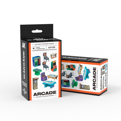 [AK1352] WARGAME - ARCADE SET (RESIN 30-35MM)