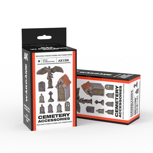 [AK1365] Wargame - Cemetery Accesories Wargame Set (Resin 30-35mm)