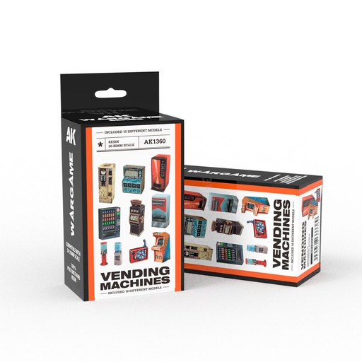 [AK1360] WARGAME - VENDING MACHINE SET (RESIN 30-35MM)