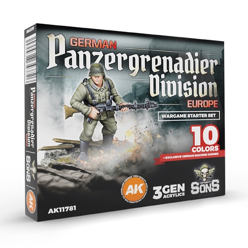 [AK11781] Wargame set - German Panzergrenadier Division Europe