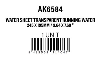 [AK6584] Water Sheet Transparent Running Water 245 x 195mm