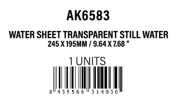 [AK6583] Water Sheet Transparent Still Water 245x195mm