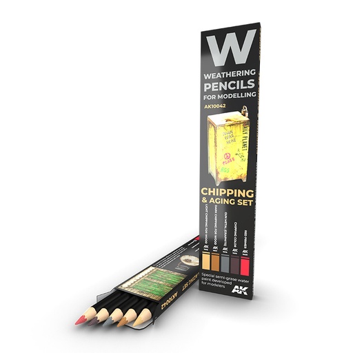 [AK10042] Weathering pencils - WATERCOLOR PENCIL SET CHIPPING