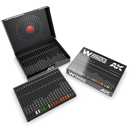 [AK10047] Weathering pencils - WEATHERING PENCILS DELUXE EDITION BOX (37 waterpencil colors)