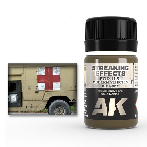 [AK123] Weathering products - STREAKING EFFECTS FOR OIF & OEF - US VEHICLES