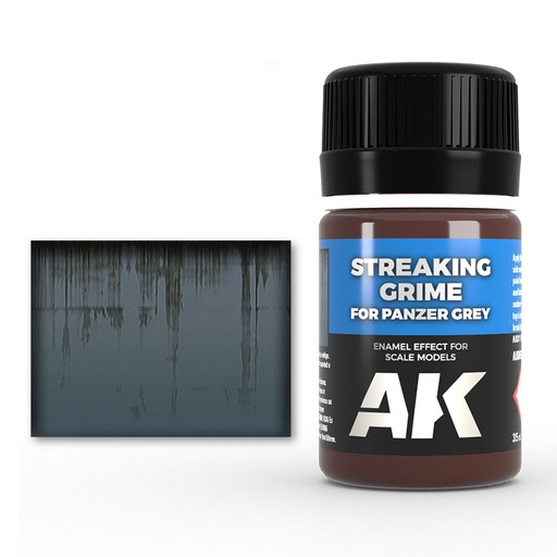 [AK069] Weathering products - STREAKING GRIME FOR PANZER GREY VEHICLES