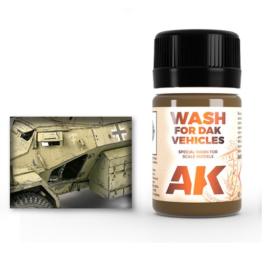 [AK066] Weathering products - WASH FOR AFRIKA KORPS VEHICLES