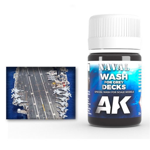 [AK302] Weathering products for ships - WASH FOR GREY DECKS
