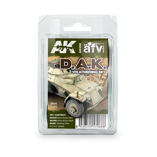 [AK068] Weathering Sets - AFRIKA KORPS WEATHERING SET