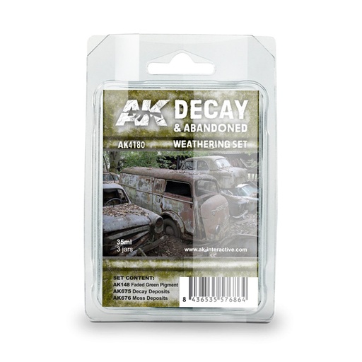 [AK4180] Weathering Sets - DECAY & ABANDONED WEATHERING SET