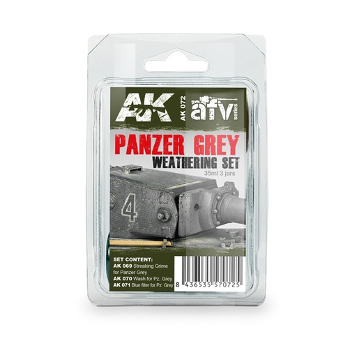 [AK072] Weathering Sets - EARLY PANZERS WEATHERING SET