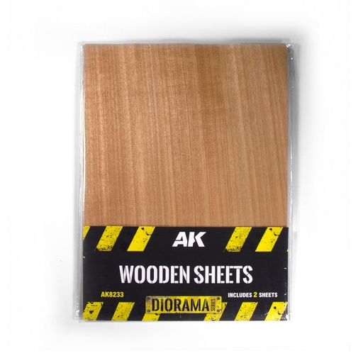 [AK8233] WOODEN SHEETS Includes 2 Sheets
