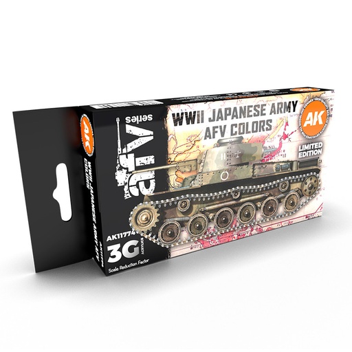 [AK11774] WWII Japanese Army AFV Colors SET 3G