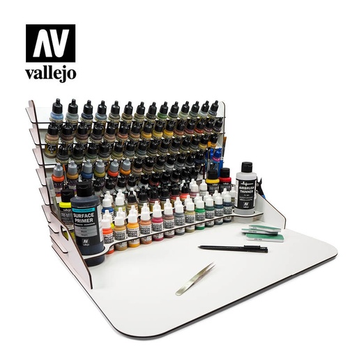 [26014] 26014 Accesories - Paint diplay and work station (50x37cm) with vertigal storage