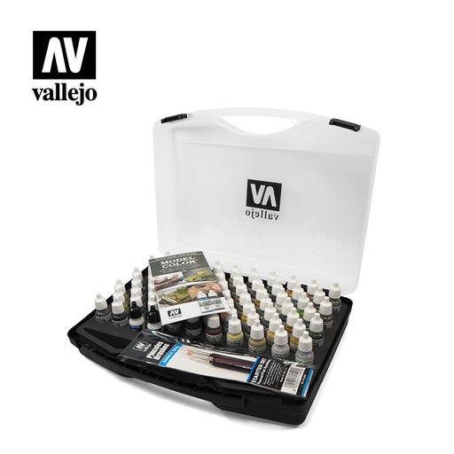 [70173] 70173 Model Color - 72 Military colors + Brushes Paint set Old