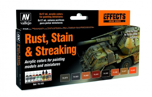 [70183] 70183 Model Color - Rust, Stain & Streaking by Scratchmod Paint set