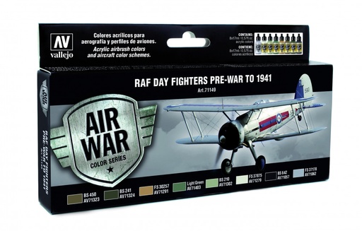[71149] 71149 Model Air - Day Fighters Pre-War To 1941 Paint set