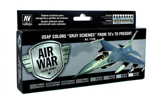 [71156] 71156 Model Air - USAF Colors Grey Schemes Paint set