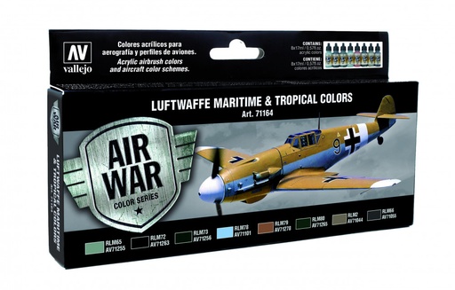 [71164] 71164 Model Air - Luftwaffe Maritime And Tropical Colors Paint set