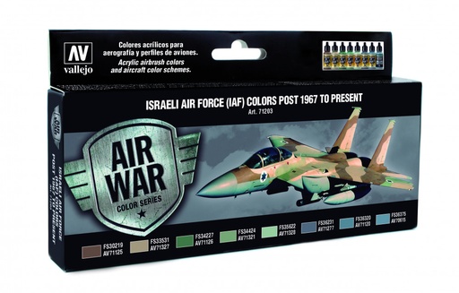 [71203] 71203 Model Air - Israeli Air Force (IAF) Colors Post 1967 To Present Paint set