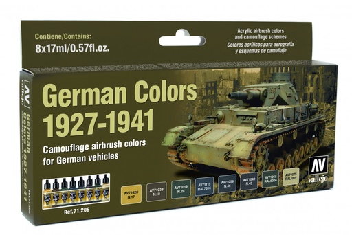[71205] 71205 Model Air - German WWII Colors 1927-1941 Paint set