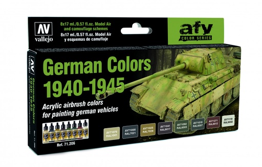 [71206] 71206 Model Air - German WWII Colors 1940-1945 Paint set