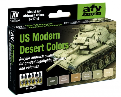 [71209] 71209 Model Air - US Modern Desert Colors Paint set