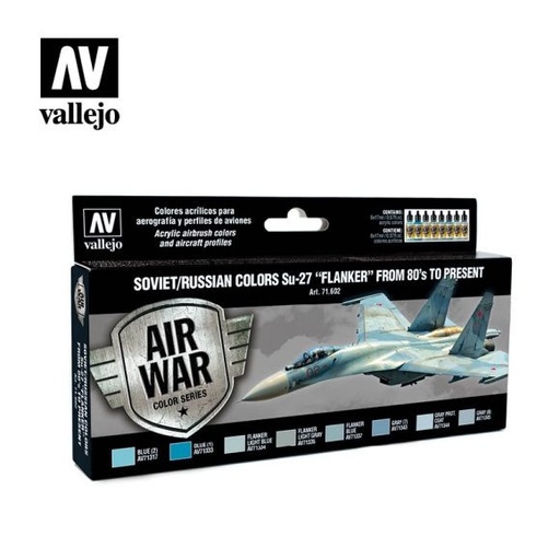 [71602] 71602 Model Air - Soviet / Russian colors Su-27 "Flanker" from 80's to present Paint set