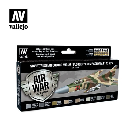 [71606] 71606 Model Air - Soviet / Russian colors MiG-23 "Flogger" from 70's to 90's Paint set