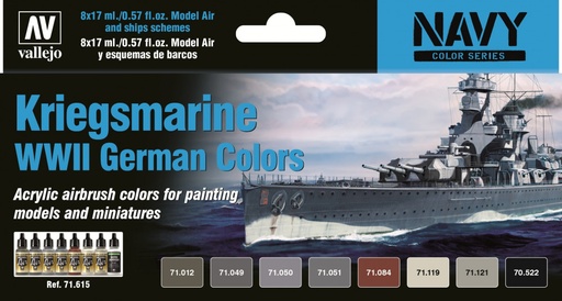 [71615] 71615 Model Air - Kriegsmarine WWII German Colors Paint set