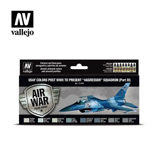 [71618] 71618 Model Air - USAF colors post WWII to present Aggressor Squadron Part III Paint set