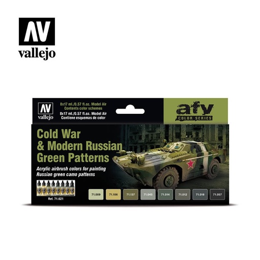 [71621] 71621 Model Air - Cold War & Modern Russian Green Patterns Paint set