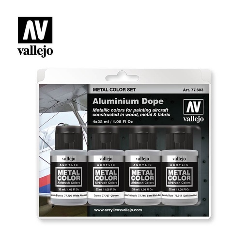 [77603] 77603 Metal Color - Aluminium Dope Paint set