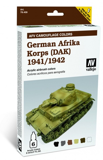 [78409] 78409 Model Air - AFV German Afrika Korps 1941/42 (DAK) Paint set