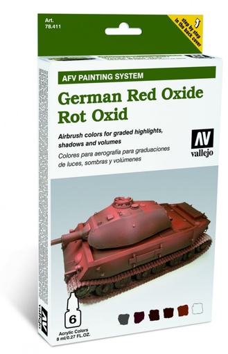 [78411] 78411 Model Air - AFV German Red Oxide Armour Painting System Paint set