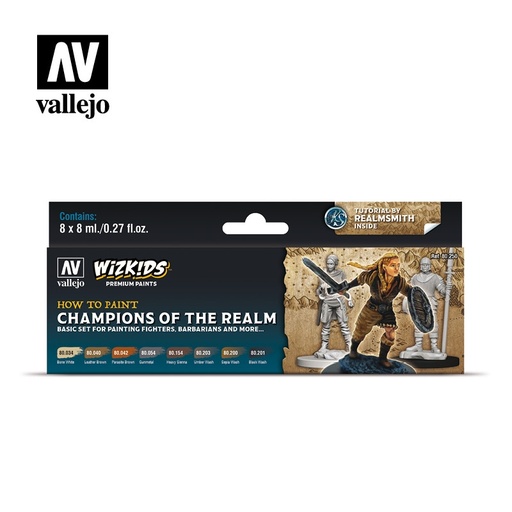 [80250] 80250 Wizkids - Premium set by Vallejo: Champions of the Realm