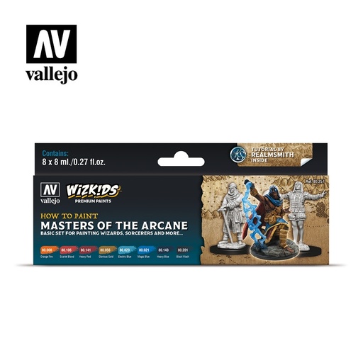 [80257] 80257 Wizkids - Premium set by Vallejo: Masters of the Arcane