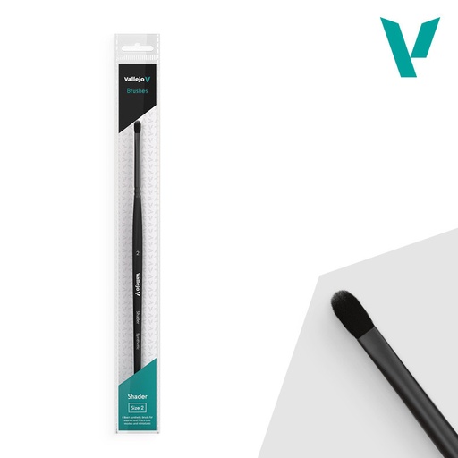 [B06002] B06002 Brush - Filbert Shader Flat Synthetic Brush No. 2